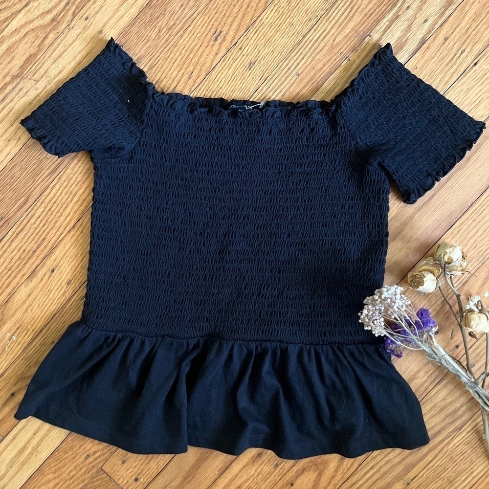 American Eagle outfitters ruffled peplum top womens size S preloved